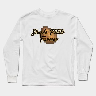 Simple Potato Farmer (Stardew Valley) Long Sleeve T-Shirt